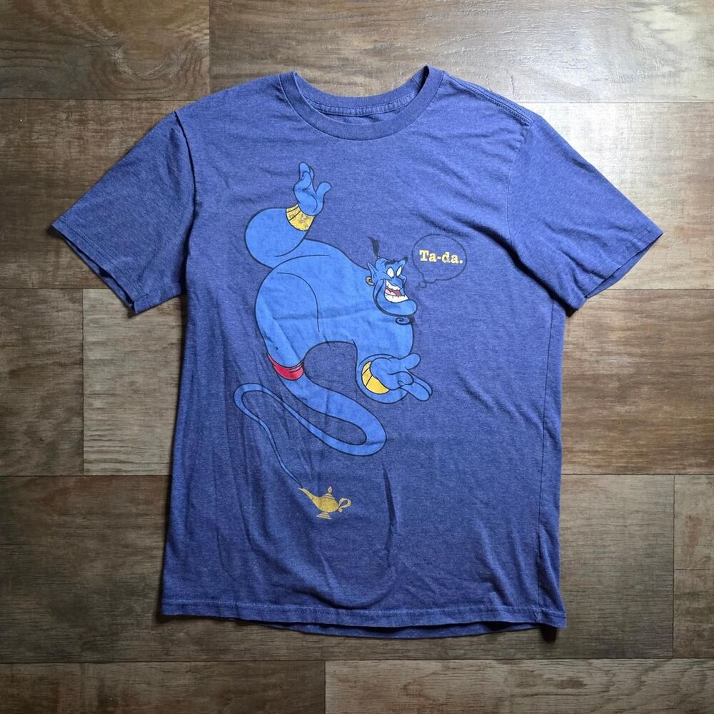 Disney Aladdin Men's Blue T-shirt Size Small